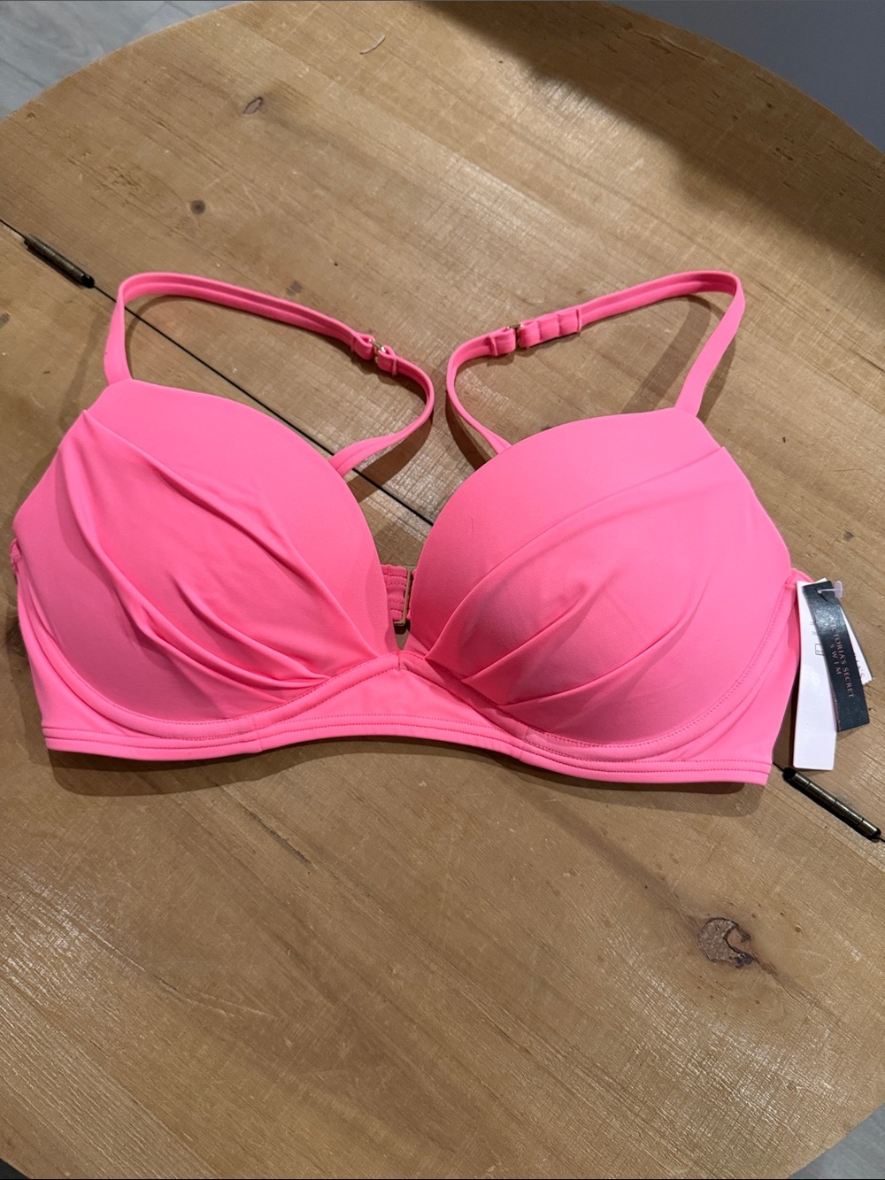 Victoria's Secret Bright Pink Coral Bikini Top